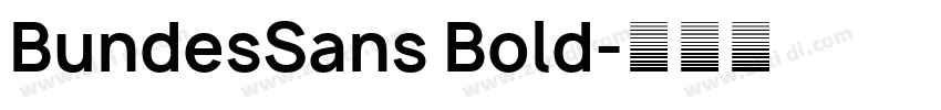 BundesSans Bold字体转换